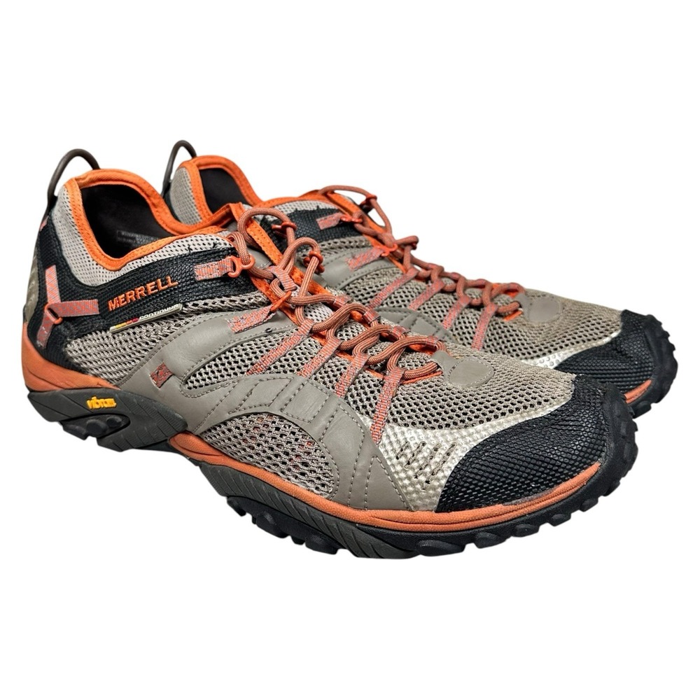 Merrell Waterpro Ottawa Size 14 Continuum Vibram Brindle Orange Hiking Trail